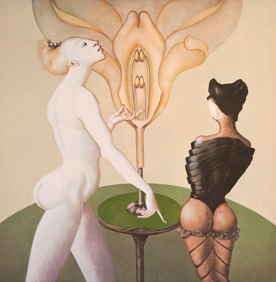 Leonor Fini, La lección de botánica, 1973. Cortesía: Weinstein Gallery / Galerie Minsky. Art Paris 2019