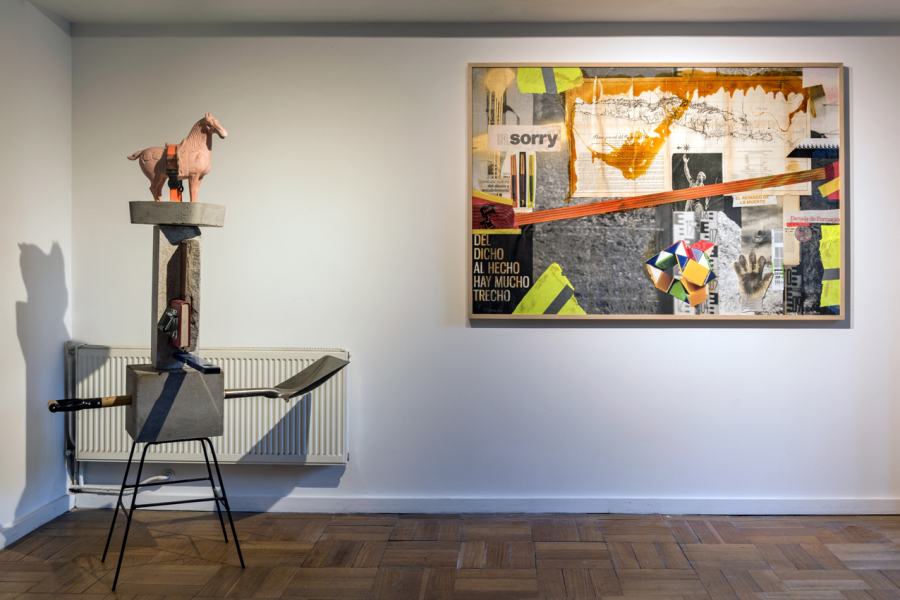 Vista de la exposición "Post Populi", de Camilo Yáñez, en Galería AFA, Santiago de Chile, 2019. Foto: Jorge Brantmayer