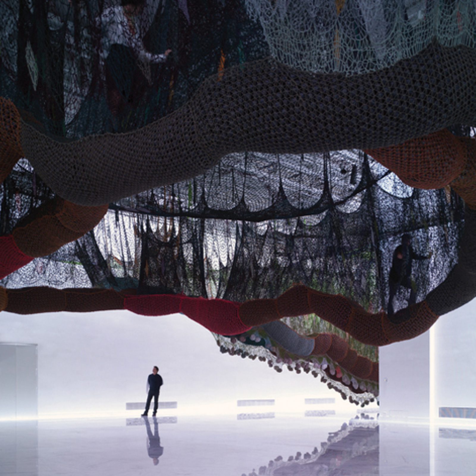 Obra de Ernesto Neto en el recién inaugurado Faena Arts Center