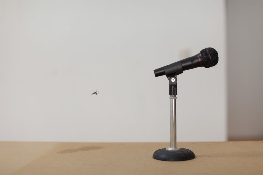Fernando Ortega, Open Microphone, 2013, C-print, 102.5 x 129.4 cm. Edición 2/3 + 2 PA. Cortesía del artista y kurimanzutto. Foto: Michel Zabé y Omar Luis Olguín.