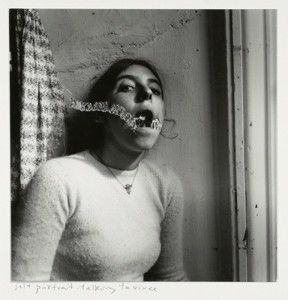Francesca Woodman, Self-portrait talking to Vince, Providence, Rhode Island, 1977 © George and Betty Woodman NB: No toning, cropping, enlarging, or overprinting with text allowed.