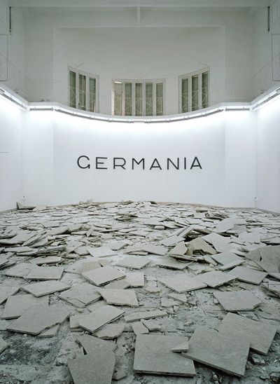 Hans Haacke, "Germania", Interieur of German Pavilion, Biennale di Venezia 1993