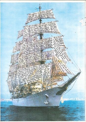 León Ferrari, Sin título (de la serie Nunca Más), 1995, inscripciones manuscritas sobre fotocopia, 42 x 39,5 cm. Colección Alicia y León Ferrari. Cortesía: Fundación Augusto y León Ferrari Arte y Acervo © León Ferrari |Fondation Cartier pour l’art contemporain ferrari_fondation-cartier