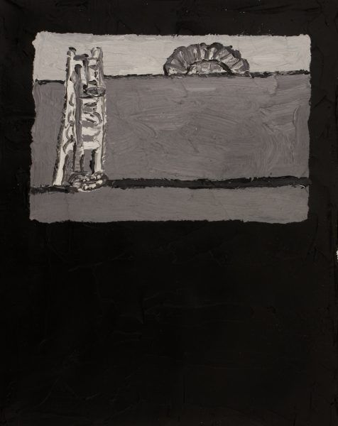 Christian-Vinck_Guston-revisitado-catalogo-blanco-y-negro-11-2014_Oil-on-canvas_265-x-20-cm