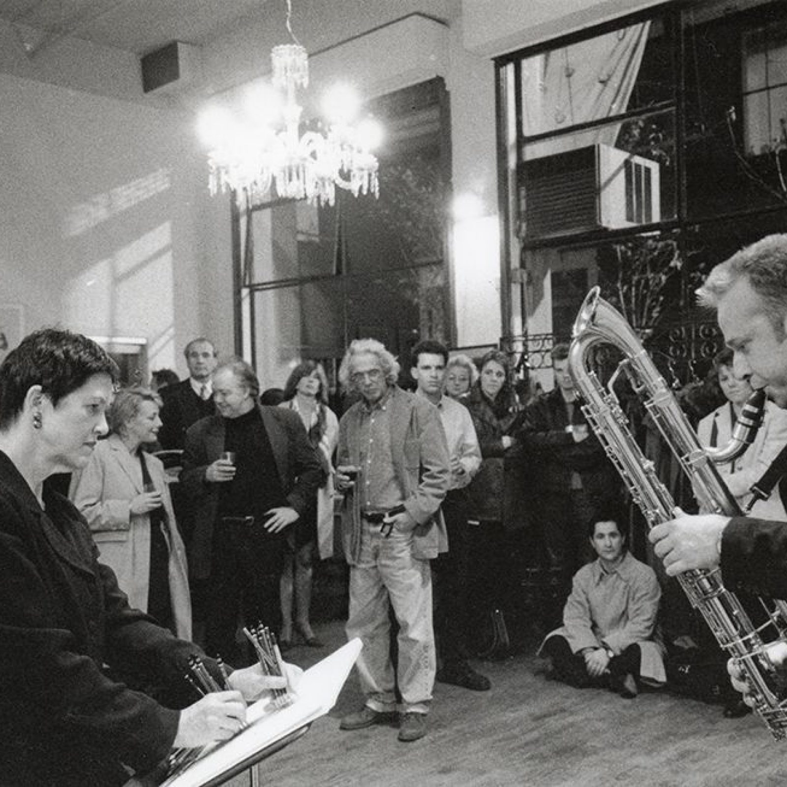 Morgan O’Hara con Brandon Evans. Estudio de Marianne Novobatzky, Soho, New York, 1998. Foto: Peter Bellamy