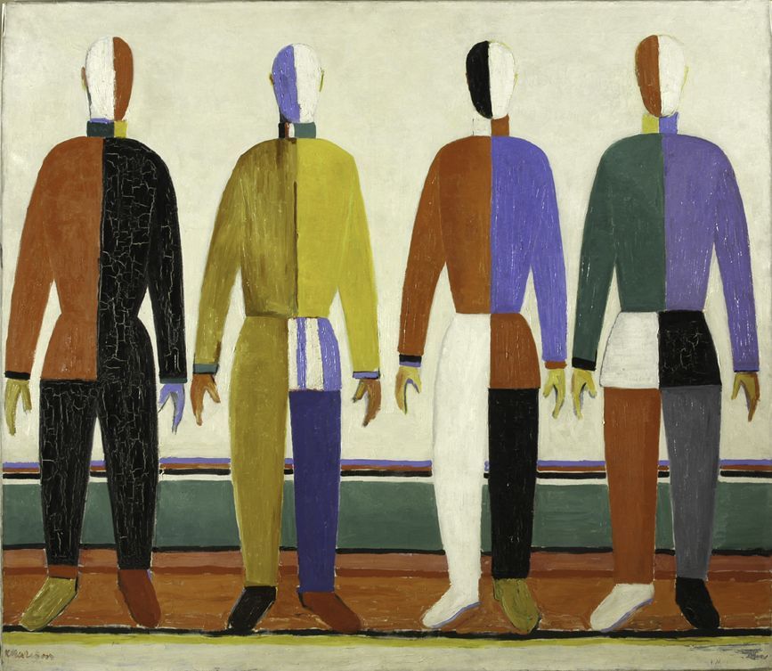 Kazimir Malevich
Sportsmen, 1930-1931
[Deportistas]
Óleo sobre lienzo
142 x 164
Colección The State Russian Museum