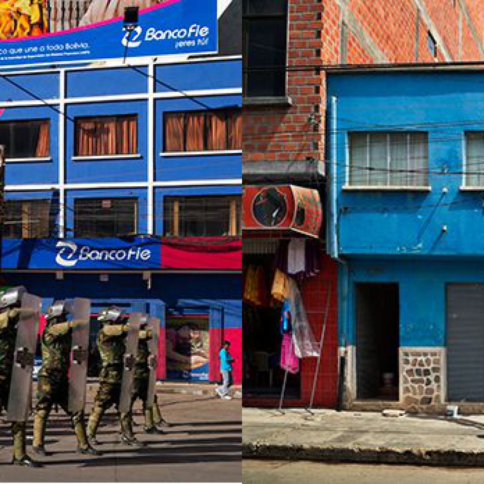 Claudia Joskowicz (Bolivian, born 1968). Still from Every Building on Avenida Alfonso Ugarte—After Ruscha, 2011. Two-channel digital HD color video with sound, edition of 3 and 2 APs; running time: 26 minutes. Courtesy of LMAKgallery, NY.