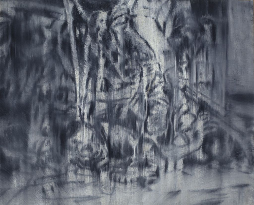 Jorge Tacla, Identidad Oculta 29, 2012, óleo y cera fría sobre tela, 33 x 40,6 cm. Cortesía del artista y MMDDHH