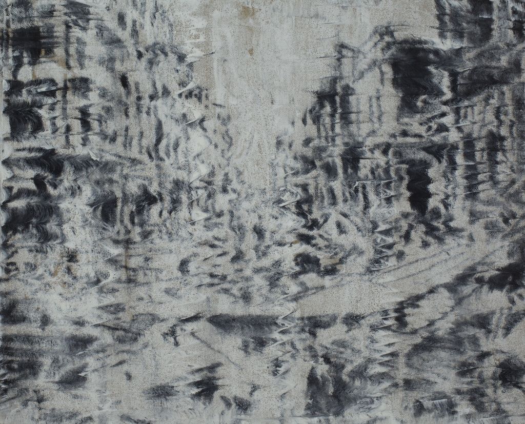 Jorge Tacla, Identidad Oculta 56, 2014, óleo y cera fría sobre tela, 33 x 40,6 cm. Cortesía del artista y MMDDHH
