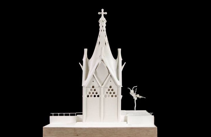 Maqueta de la Capilla de Nuestra Señora de los Ángeles. Imagen © Corporación Gaudí de Triana