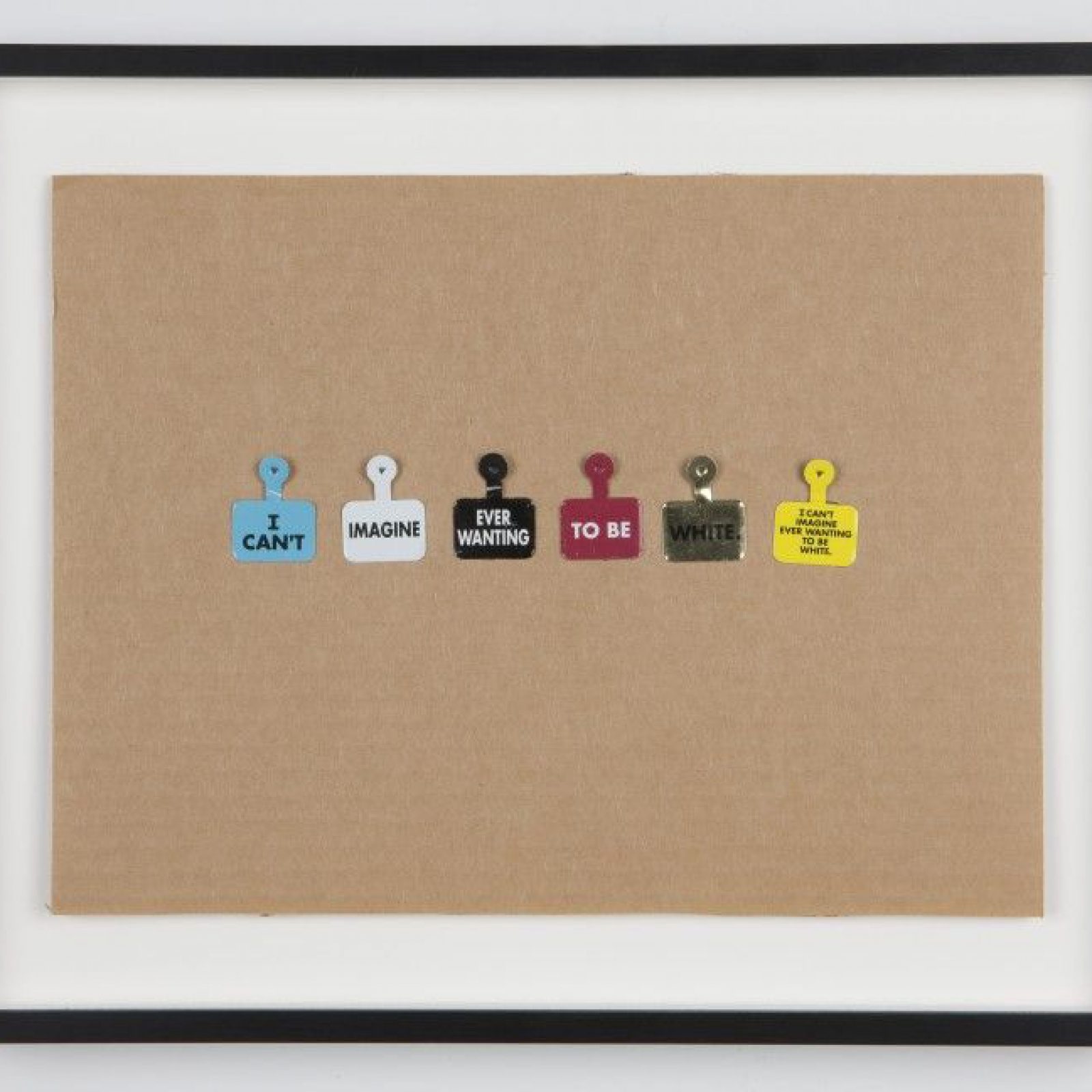 Daniel Joseph Martínez, Museum Tags, 1993