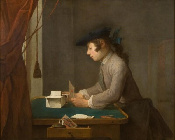 Jean-Siméon Chardin, Boy Building a House of Cards (1735). Cortesía: National Trust Images
