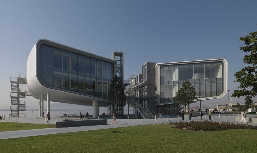 El nuevo Centro Botín en Santander, España, 2017. Una obra arquitectónica de Renzo Piano. Foto: Enrico Cano