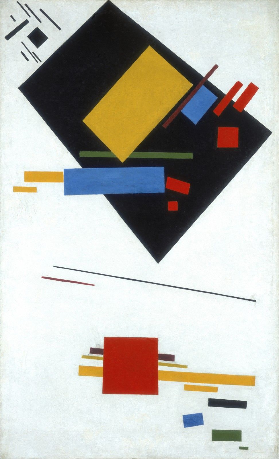 Kazimir Malevich, Suprematist Painting (with Black Trapezium and Red Square), 1915
Stedelijk Museum, Amsterdam
