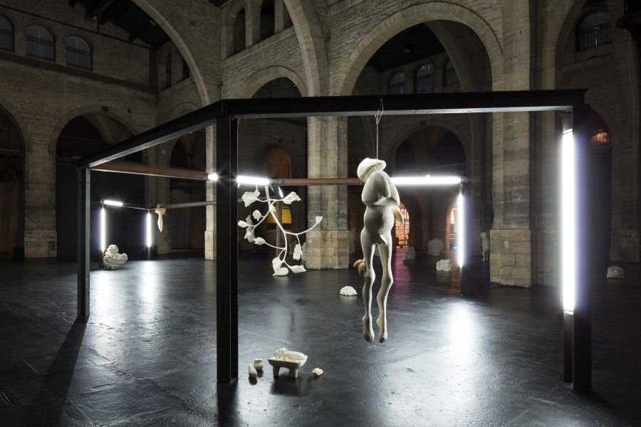 Naufus Ramírez-Figueroa, Linnæus in Tenebris, 2017. Vista de la exposición en el CAPC musée d'art contemporain de Bordeaux. Foto: Arthur Pequin