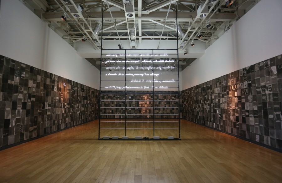 Vista de la exposición de Fernando Prats en el Museo de la Memoria y los Derechos Humanos (MMDDHH), Santiago de Chile, 2017. Cortesía: MMDDHH