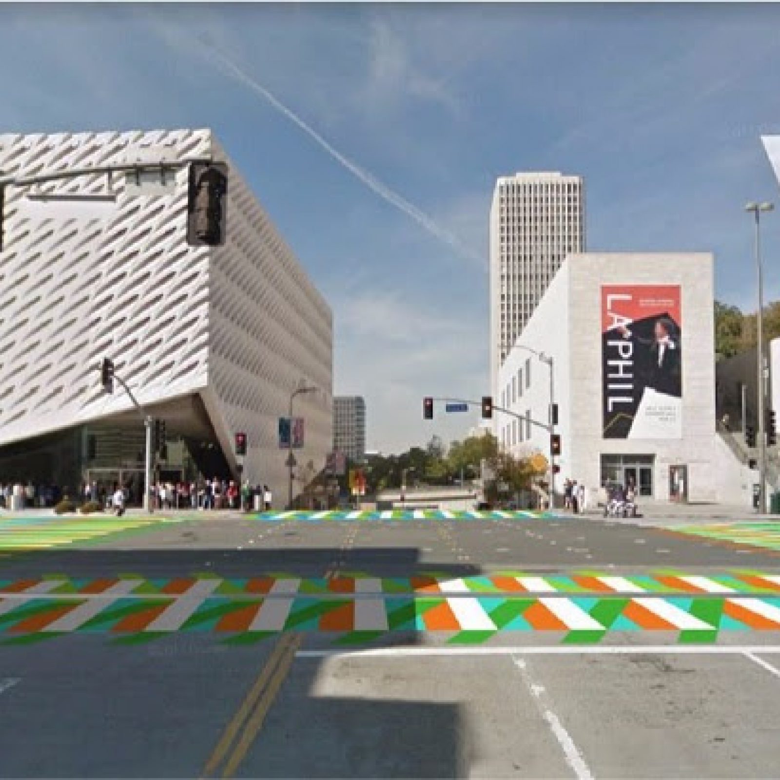 Representación de "Couleur Additive", 2017, de Carlos Cruz-Diez, para The Broad en asociación con Pacific Standard Time: LA / LA. Cortesía: Cruz-Diez Art Foundation y el artista.