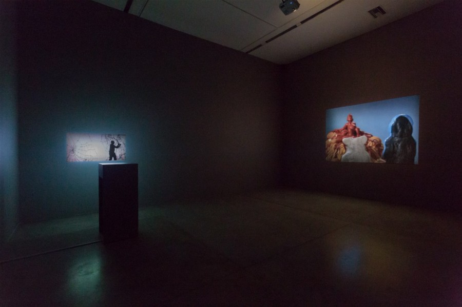 Vista de la exposición "Herramientas de trabajo", de Carlos Amorales, en el Museo de Arte Moderno de Medellín (MAMM), 2017. Foto: Carlos Tobón