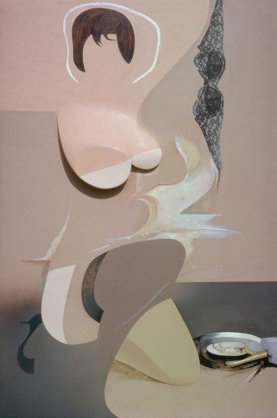 Richard Hamilton, Pin-Up, 1961, óleo, celulosa y collage sobre papel, 122 x 81 cm. MoMA