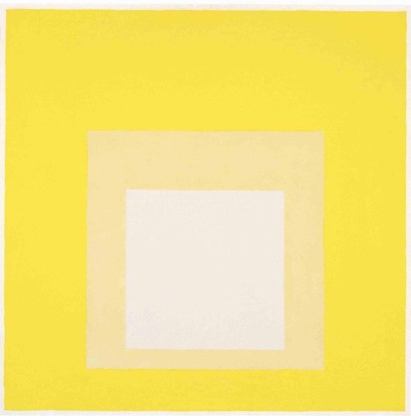 Josef Albers, Estudio para Homenaje al Cuadrado: Ahora, 1962, óleo sobre masonite, 60,9 x 60,9 cm. Cortesía: Josef and Anni Albers Foundation