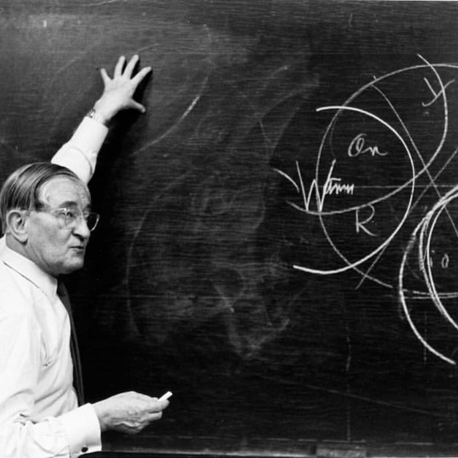 Josef Albers en la Universidad de Yale, 1955-1956. Cortesía: Josef and Anni Albers Foundation