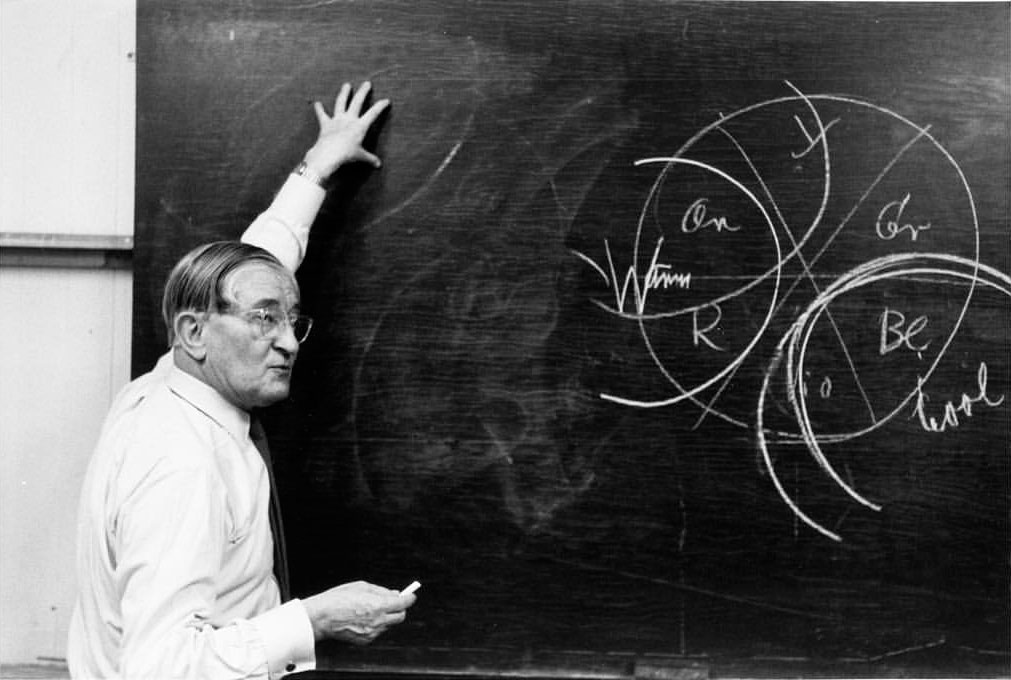 Josef Albers en la Universidad de Yale, 1955-1956. Cortesía: Josef and Anni Albers Foundation