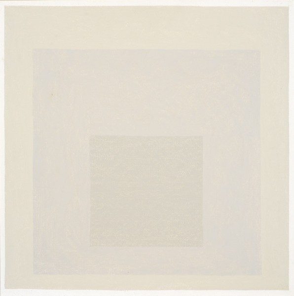 Josef Albers, Homage to the Square [In Ivory Mist], 1964, óleo sobre masonite, 45.7 x 45.7 cm. Cortesía: Waddington Custot Galleries