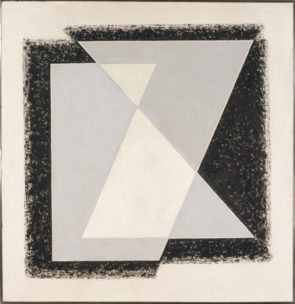 Josef Albers, Movement in Gray, 1939, óleo sobre masonite, 91.4 x 88.9 cm. Cortesía: Waddington Custot Galleries