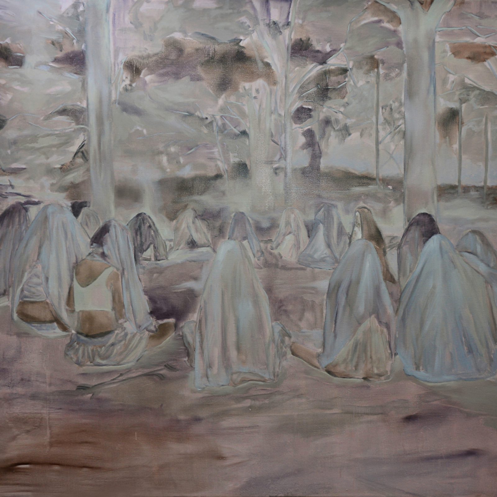 Obra de Carolina Vilches, parte de su muestra Clepsidras, los trabajos y las noches, en Galería Artespacio, Santiago de Chile. Foto: cortesía de la galería.