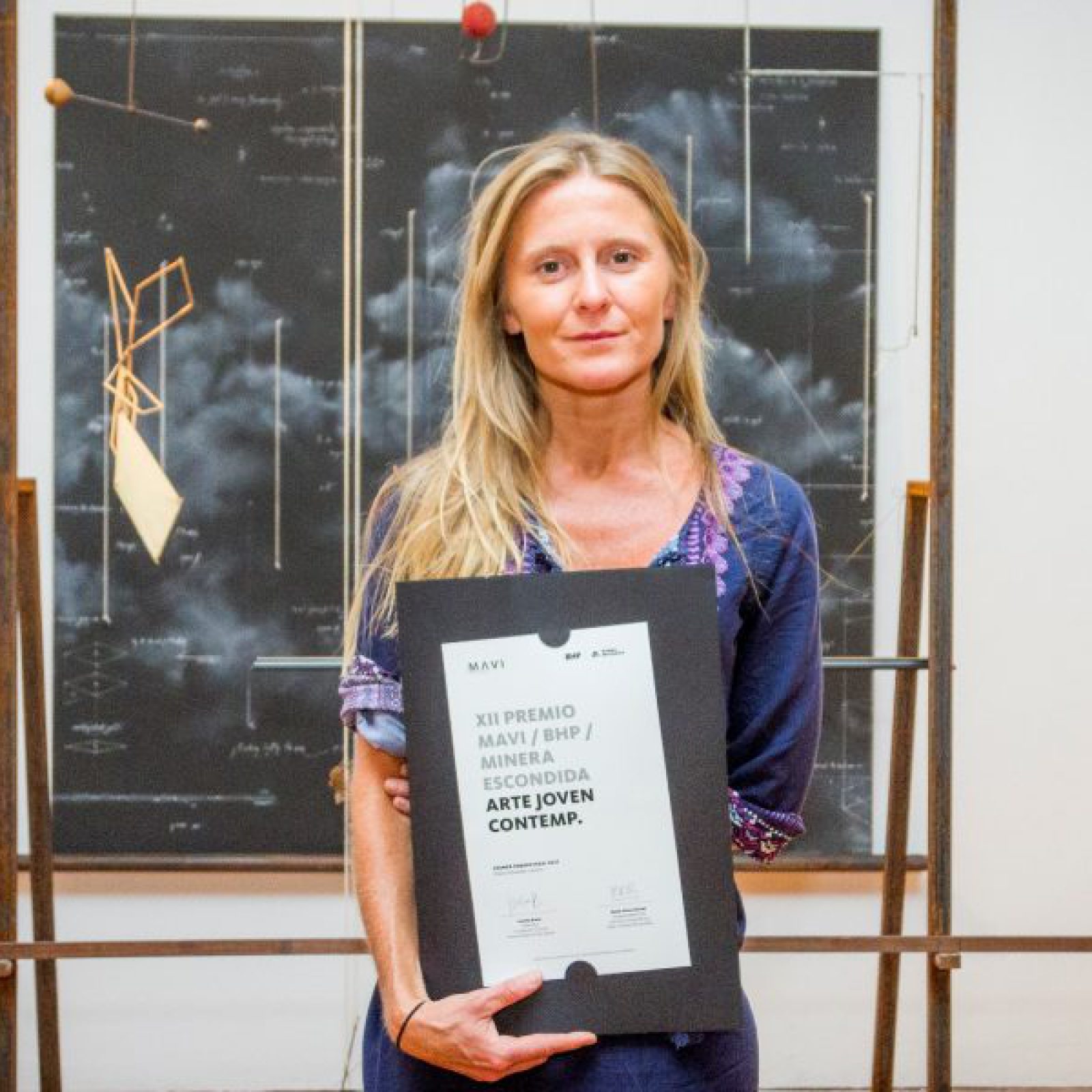 Premio Arte Joven 2017. Primer lugar. Obra Mapa Mental, Construcciones Imposibles de María Edwards