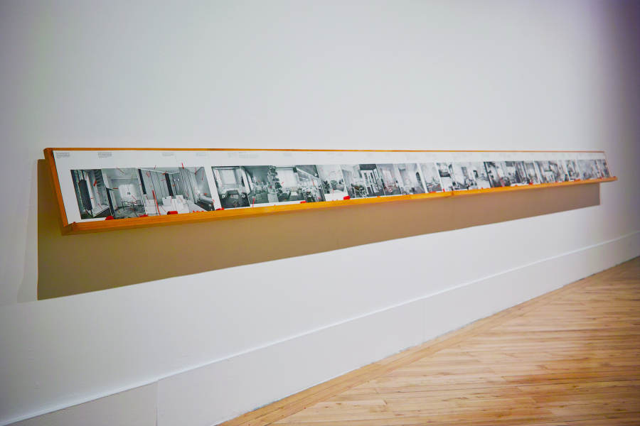 Partitura para Mercalli, de Ilich Castillo. Vista de la exposición "Objeto Diferido",en el Centro de Arte Contemporáneo (CAC), Quito, 2017-2018. Cortesía del artista
