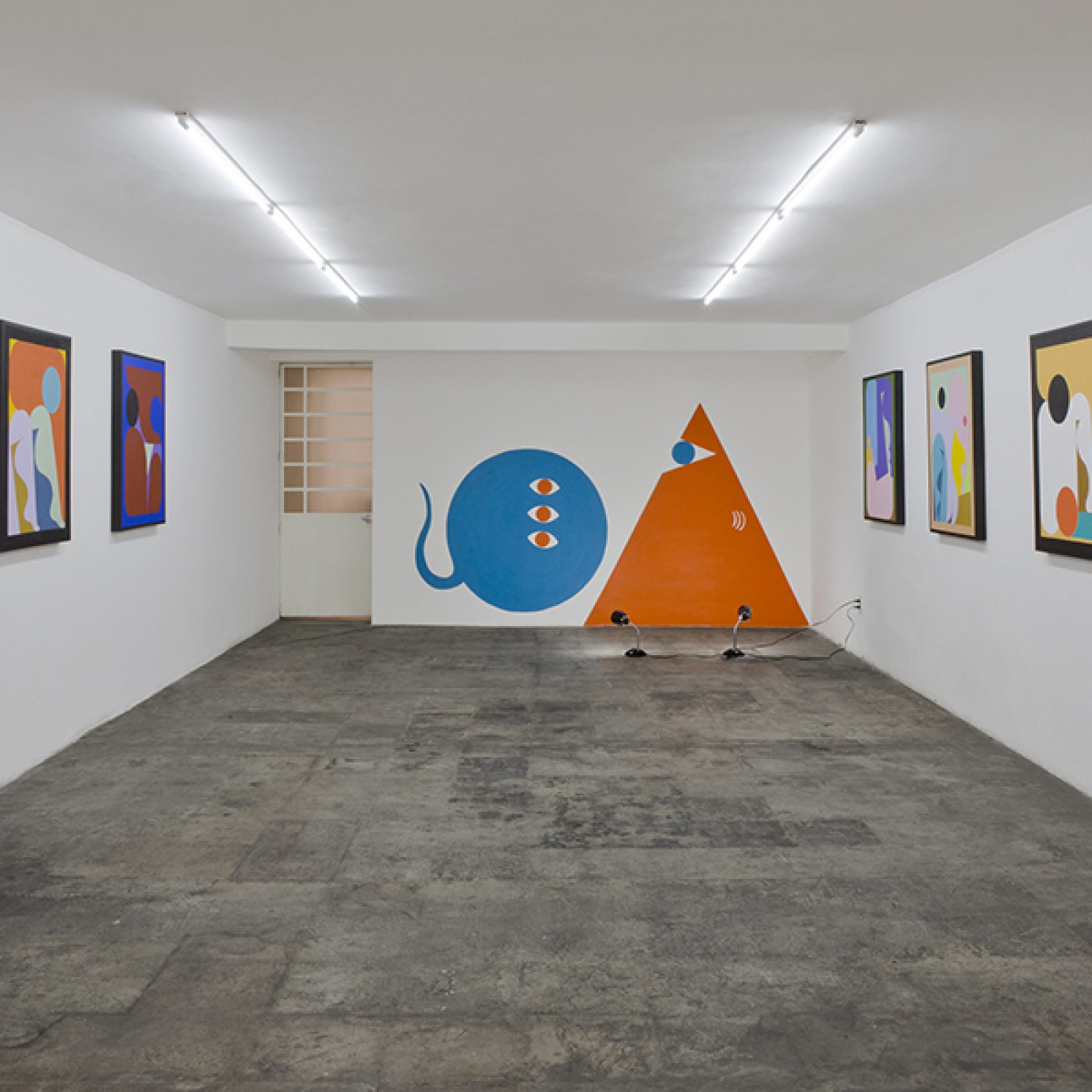Vista de la muestra Playground 2.0 CDMX de Ad Minoliti en Galería Agustina Ferreyra, Ciudad de México. Foto: cortesía de la galería.