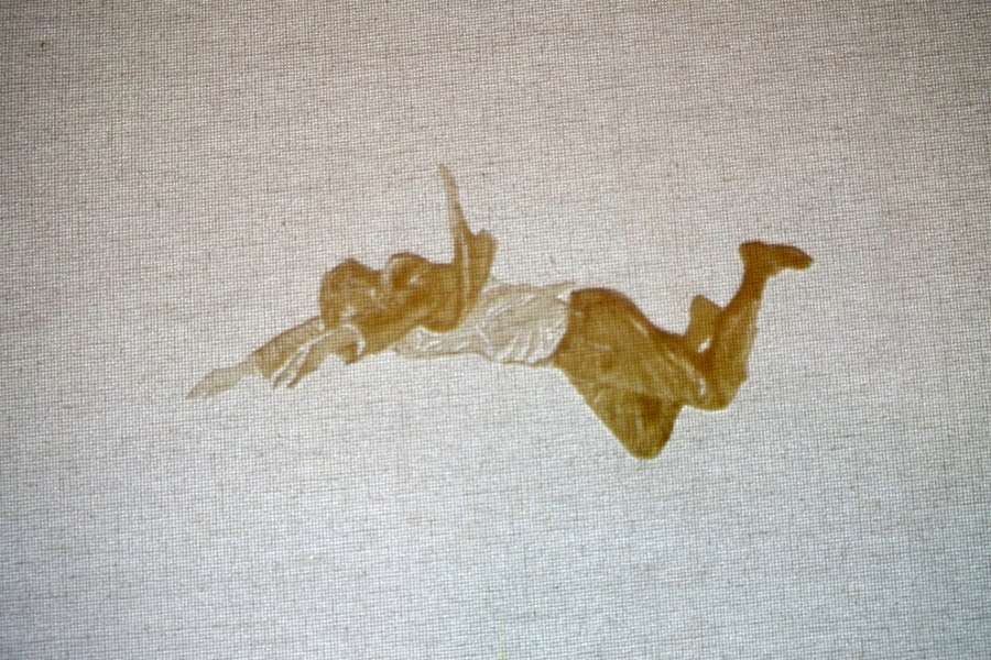 Carlos Rivera, Sin estrellas, 2014-2018, imágenes realizadas en masking tape retroiluminado, 57 x 77 cm c/u. Cortesía del artista