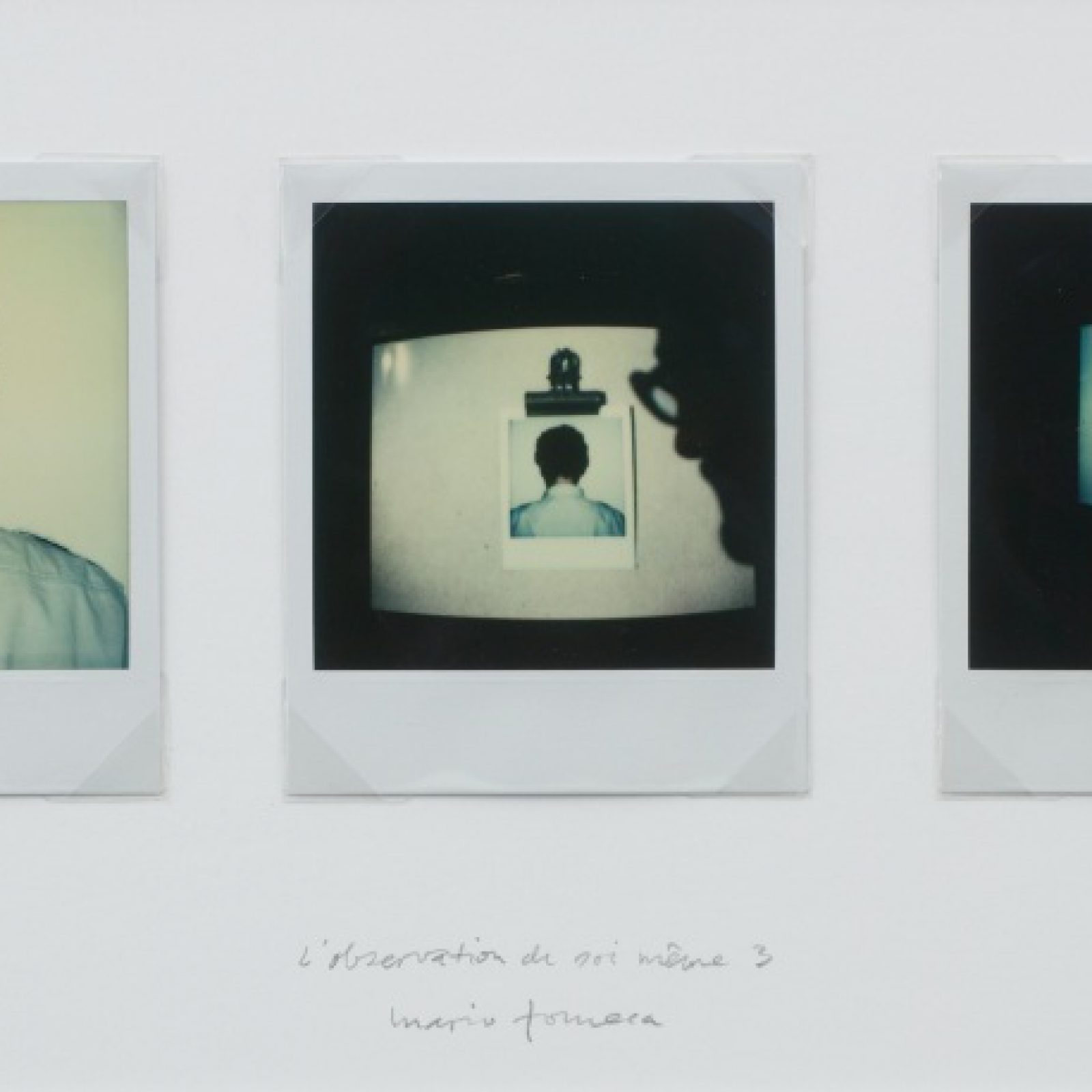 Mario Fonseca, L’observation de soi même 3, 1982-2014, polaroid sobre cartón, 19 x 37 cm, pieza única. Cortesía del artista y CF-LART