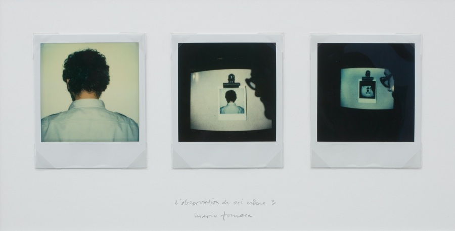 Mario Fonseca, L’observation de soi même 3, 1982-2014, polaroid sobre cartón, 19 x 37 cm, pieza única. Cortesía del artista y CF-LART