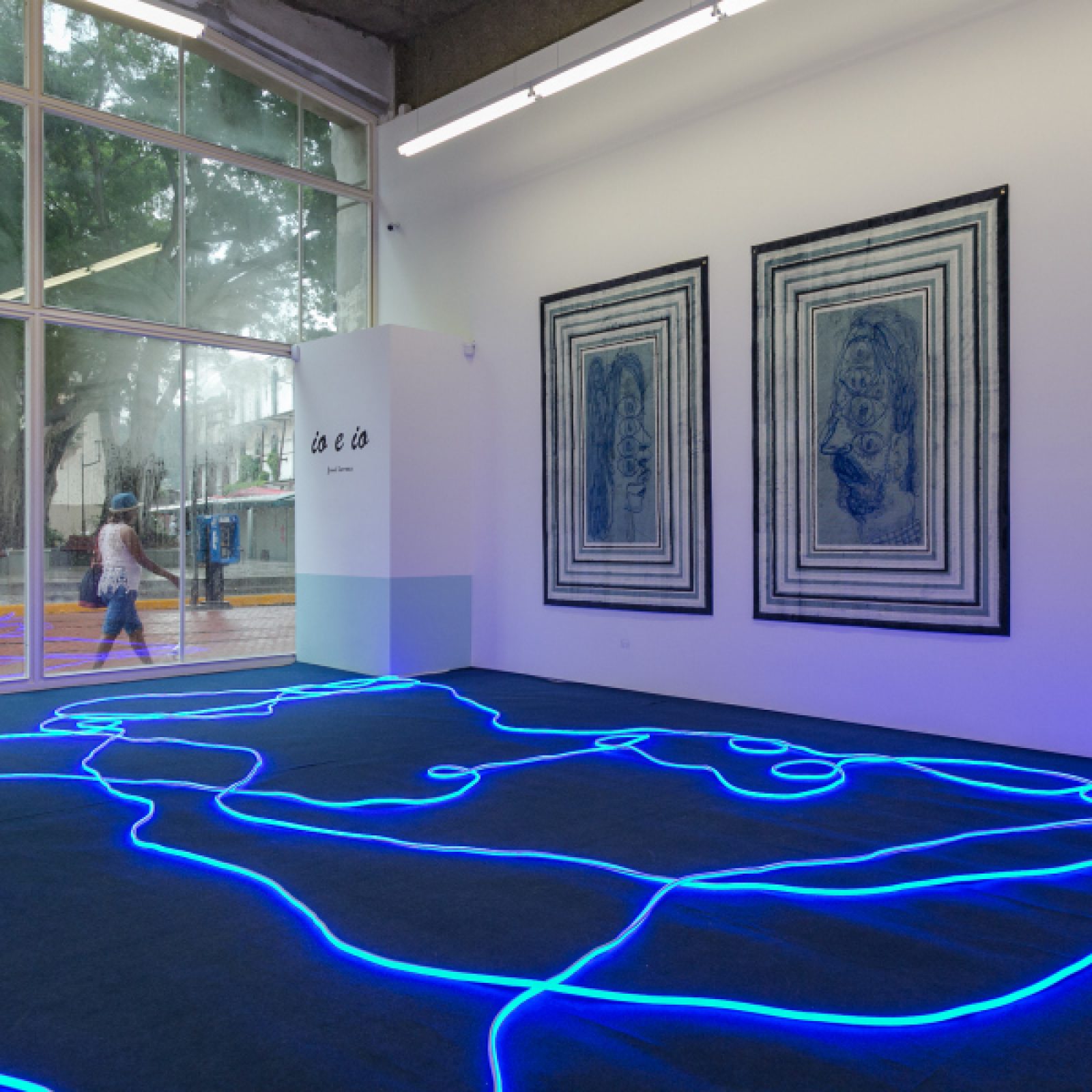 Vista de la exposición "Io e Io", de José Lerma, en DiabloRosso, Ciudad de Panamá, 2018. Cortesía de la galería