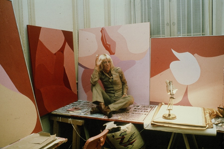Marta Minujín en su taller en Washington D.C., 1973
Fotografía digital tomada de negativo vintage. Cortesía: Henrique Faria Fine Art, Buenos Aires