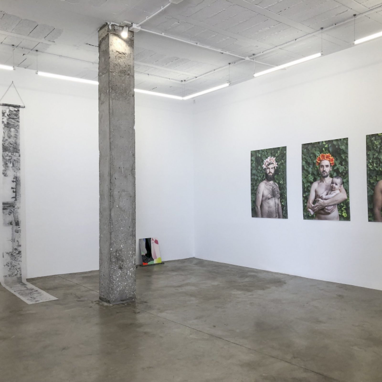 Vista de la exposición "Lo Digerido", en Espacio Dörffi, Arrecife, Las Palmas, Islas Canarias, España, 2018. Foto cortesía Dalia de la Rosa