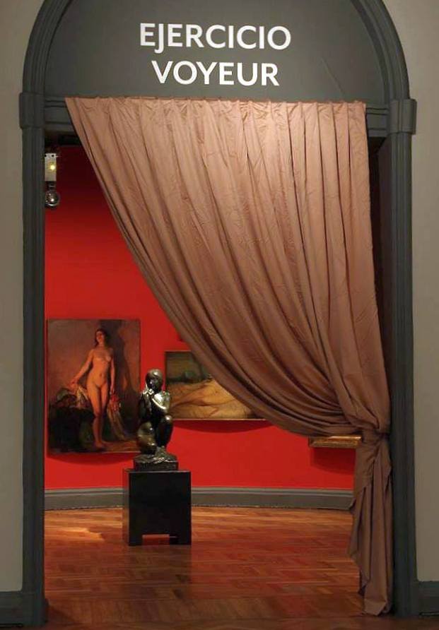 Vista de la exposición "(en)clave Masculino. Colección MNBA", en el Museo Nacional de Bellas Artes, Santiago, 2016. Cortesía: MNBA