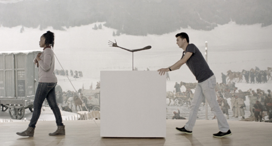 Javier Téllez, Bourbaki Panorama, 2014, instalación fílmica, proyección de película de 35 mm, 13 min 47 s. Cortesía del artista y Galerie Peter Kilchmann, Zúrich © Javier Téllez
