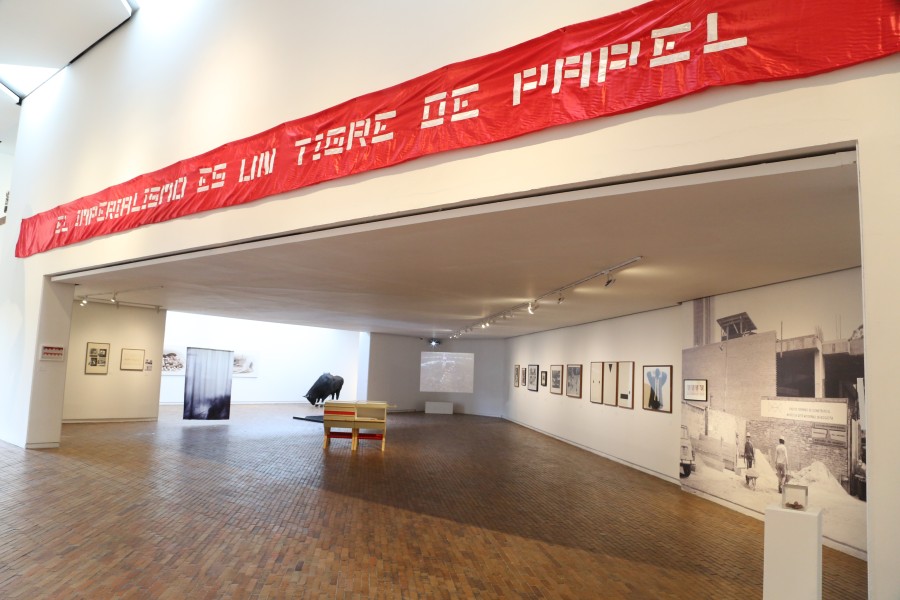 Vista de la exposición "El arte de la desobediencia", Museo de Arte Moderno de Bogotá (MAMBO), 2018. Cortesía: MAMBO