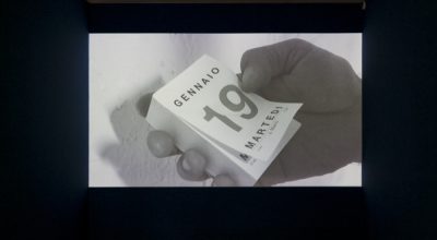 Jhafis Quintero, vista del video Eternity, 2016, en DiabloRosso, Panamá, 2018. Foto: Raphael Salazar
