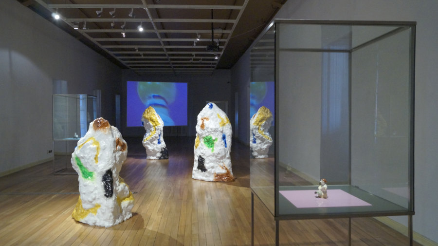 Vista de la exposición "Orfeón (Lota)", de Jorge Cabieses-Valdés, en el Museo de Artes Decorativas de Santiago, Chile, 2018. Cortesía del artista