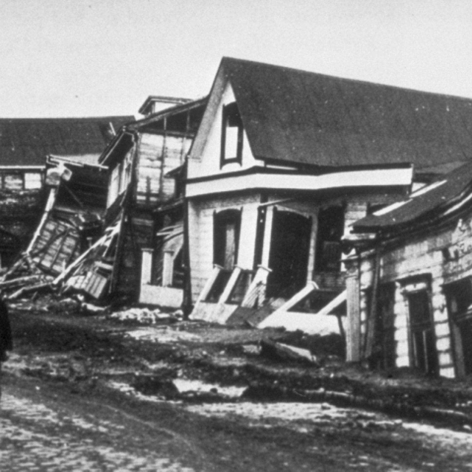 Valdivia (Chile) tras el terremoto de 1960