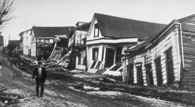 Valdivia (Chile) tras el terremoto de 1960