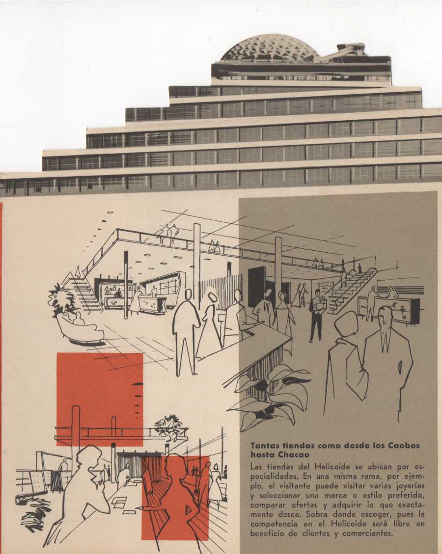 El Helicoide, folleto promocional, c. 1958-1960. Cortesía: Proyecto Helicoide