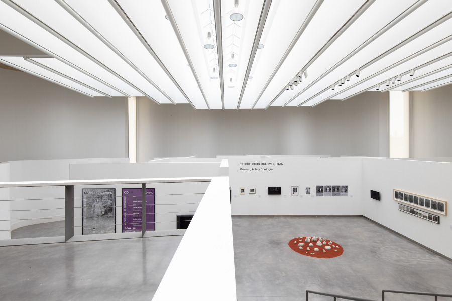 Vista de la exposición "Territorios que importan. Género, Arte y Ecología", en el Centro de Arte y Naturaleza (CDAN), Huesca, España, 2018. Foto: Javi Broto/CDAN