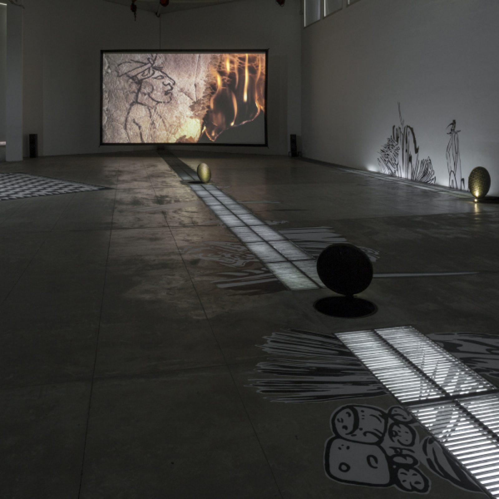 Vista de la exposición "Naj Tunich", de Pablo Vargas Lugo, en La Tallera, Cuernavaca, México, 2018. Cortesía: La Tallera