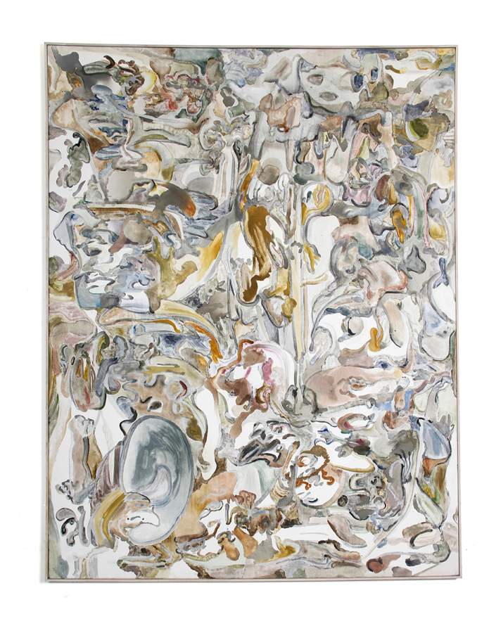 Alejandro Palacios, Molocumenbes, 2011, óleo sobre tela, 21o x 160 cm. Cortesía: The Intuitive Machine
