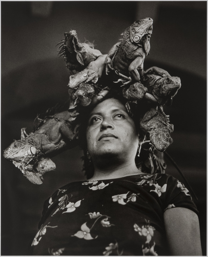 Graciela Iturbide, Nuestra Señora de las Iguanas, 1979, fotografía, gelatina de plata. Daniel Greenberg y Susan Steinhauser © Graciela Iturbide. Cortesía: Museum of Fine Arts, Boston